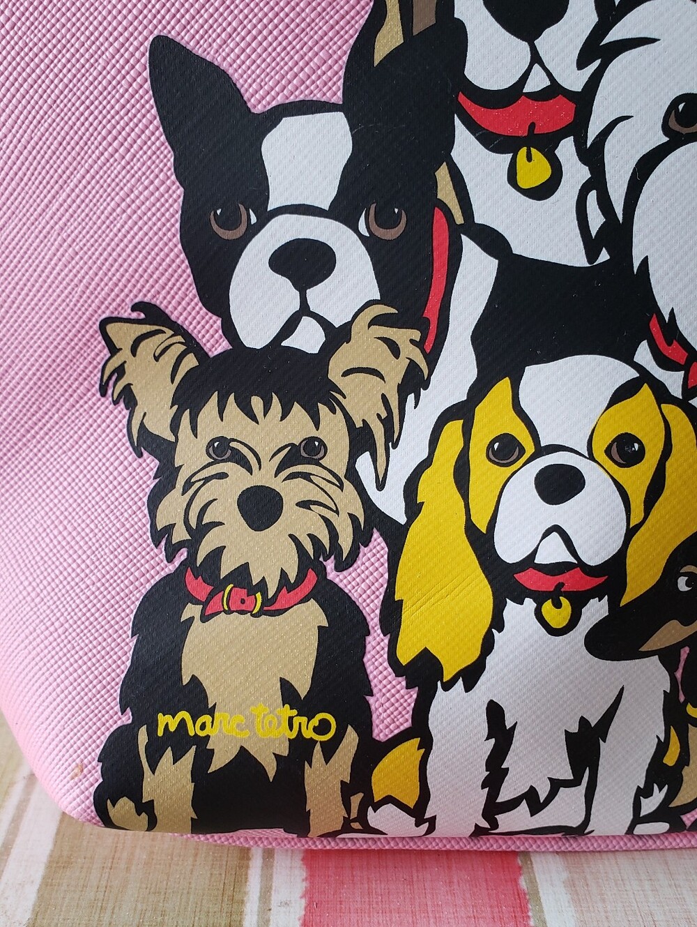 Love My Dogs Pink Clutch/Cosmetic Pouch New Without Tags - Picture 2 of 10
